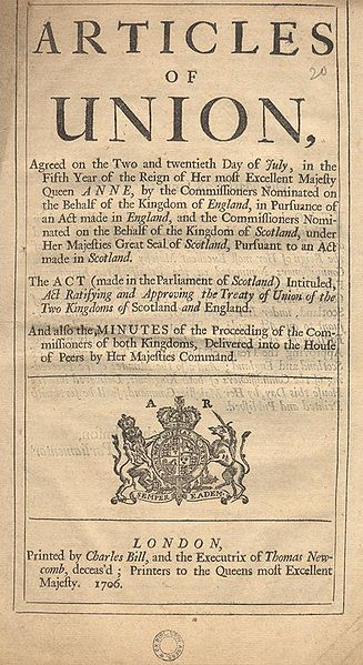 Articles of Union, 1707