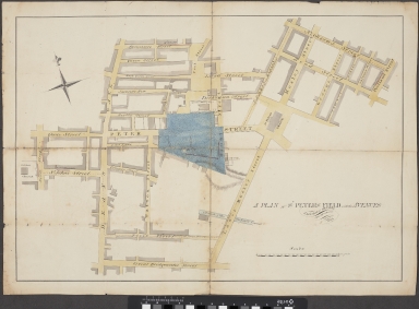 Plan of St Peters Field with the Avenues leading thereto. The University of Manchester Library, UK